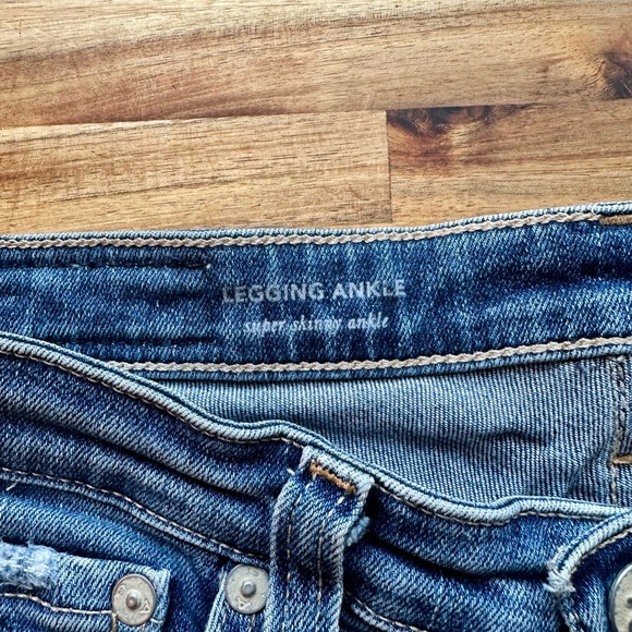 AG Super Skinny Ankle Blue Denim Jeans - Picture 6 of 9